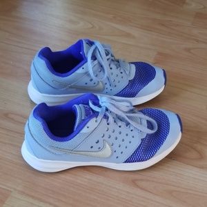 Nike blue, purple, silver sneakers